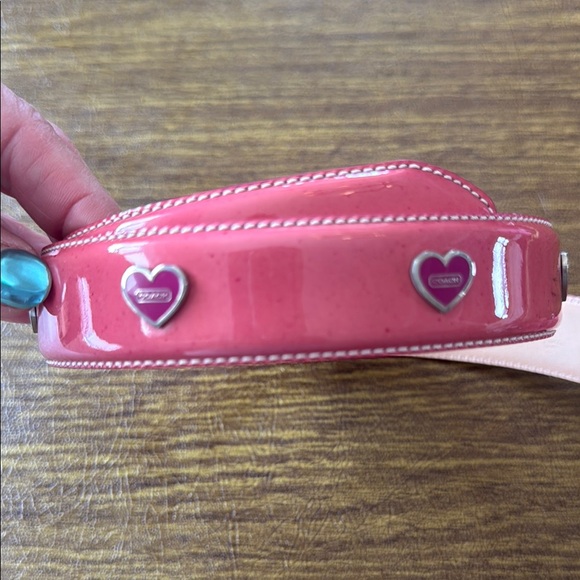 Coach Pink Heart-Embellished Dog Collar - Size XL - NIB - Picture 4 of 6